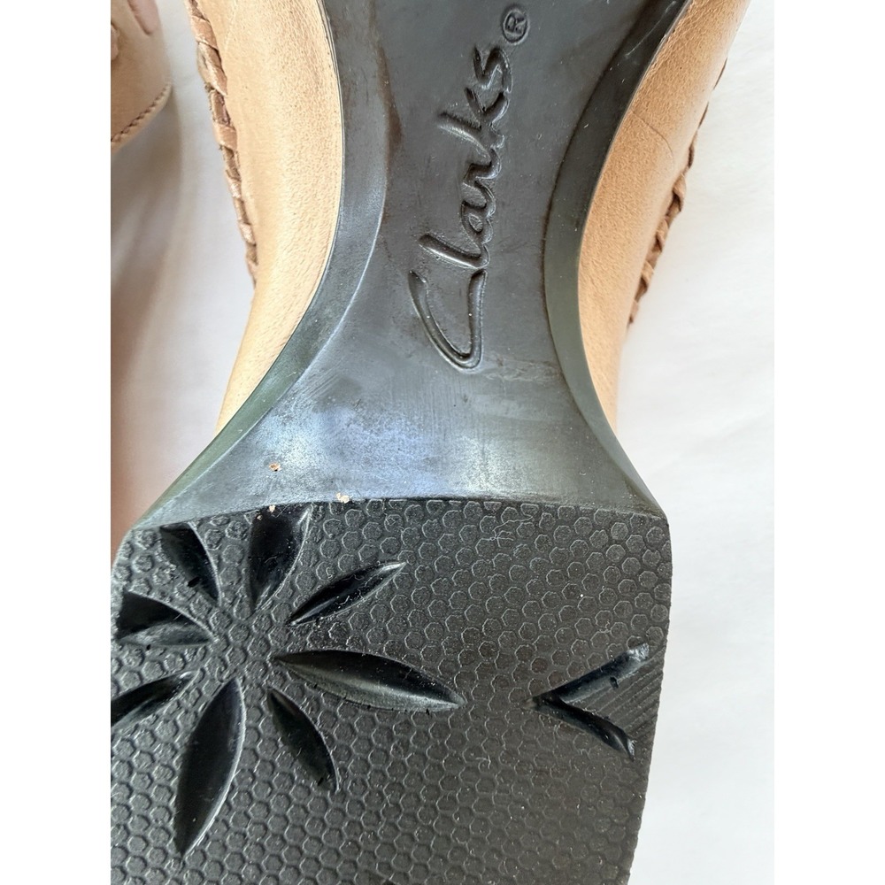 Clarks Artisan Womens Sandals 77403 Size 7.5 M Beige & Pale Pink Leather - Picture 10 of 14